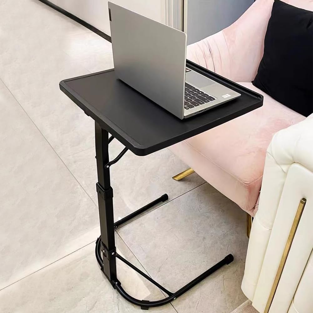 Beistelltisch, faltbar, tragbar, klappbar, für Laptop, höhenverstellbar, für Schlafzimmer, Wohnzimme