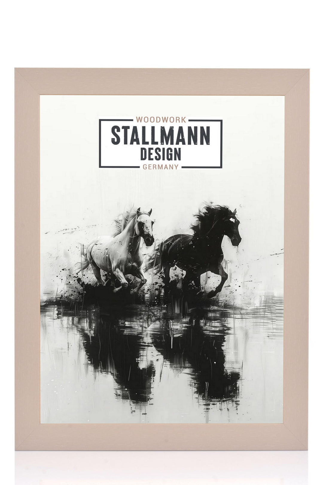 Stallmann Design Bilderrahmen 70x70 cm grau Holz mit Acrylglas Rahmen-Breite 40mm Posterrahmen Wechs