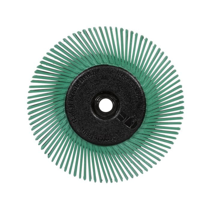 3M 27605 Scotch-Brite Radial Bristle Brush BB-ZB mit Adapter, P50, Typ A, 152,4 mm, 12,7 mm, 25,4 mm