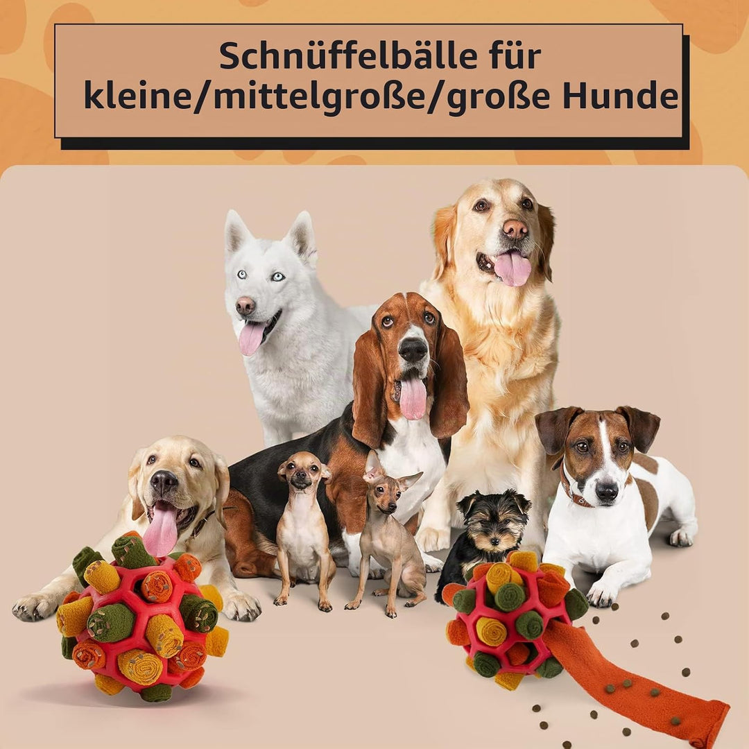 Schnüffelball für Hunde, Schnüffelteppich Schnüffelspielzeug Interaktive Hundespielzeug tragbarer Ha