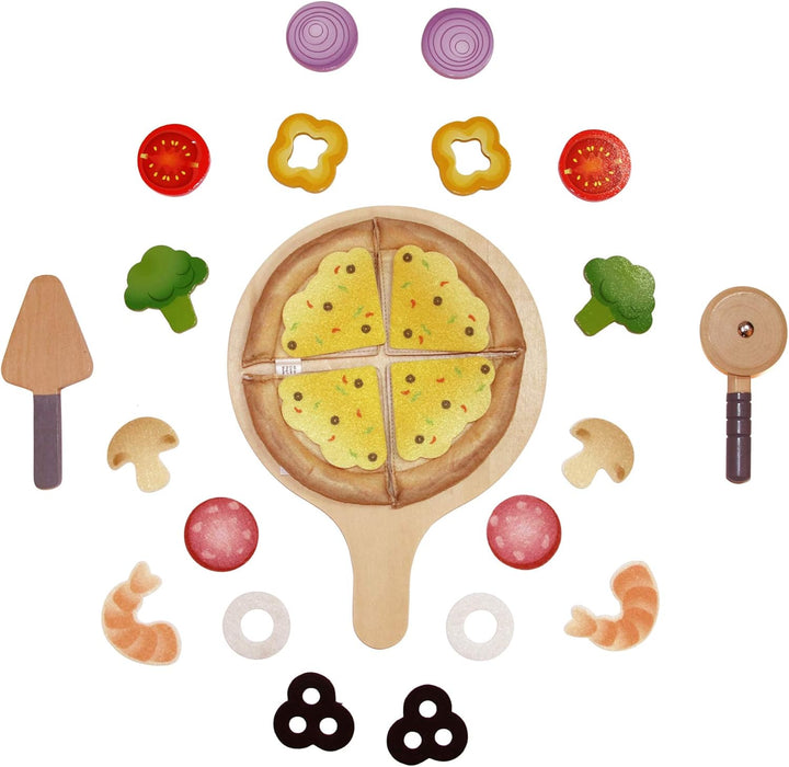 Hape Pizza-Set von Hape Küchenspielset mit Pizzakarton-Verpackung für noch mehr Spielspass