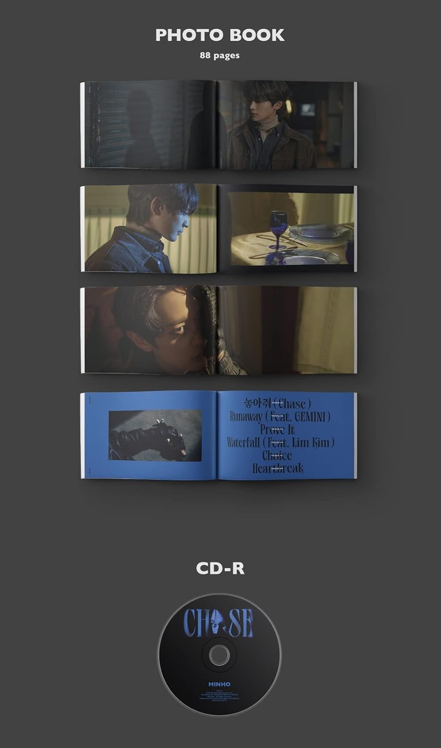 MINHO SHINee - CHASE [Beginning Ver.] Album+Folded Poster