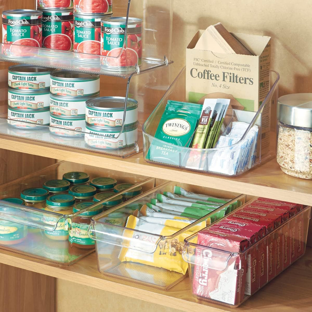 iDesign boîte de rangement à poignée, petit bac plastique pour le placard, le frigo ou le tiroir, ba