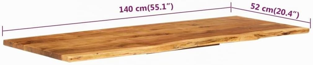 vidaXL Akazienholz Massiv Waschtischplatte Badezimmer Waschtisch Waschtischkonsole Platte Holzplatte