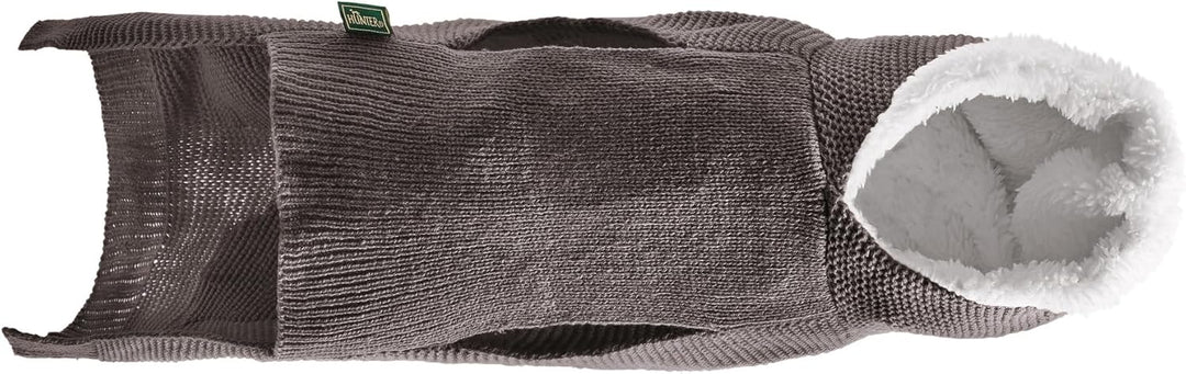 HUNTER RÖGLA Hundepullover, Strickpullover, weich, mit Kapuze, 40, grau grau 40, grau 40
