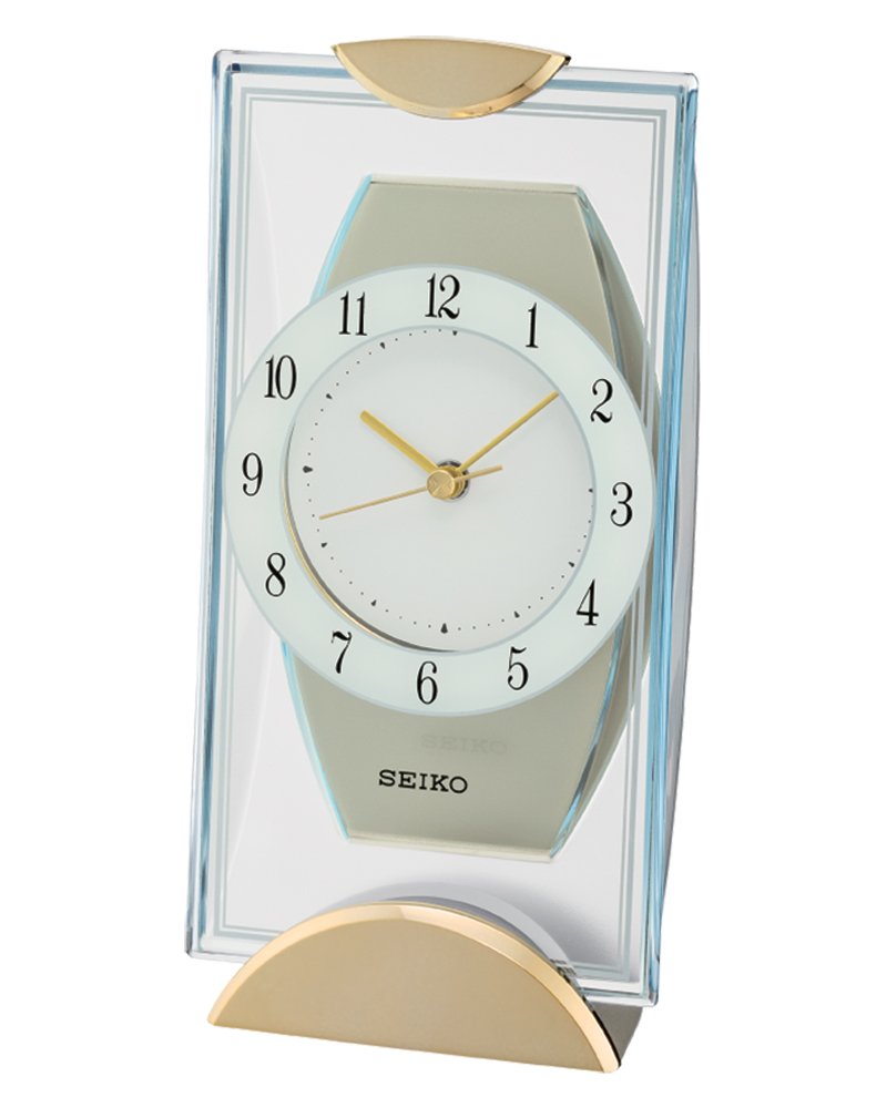 Seiko Tischuhr gold Kunststoff QXG146G