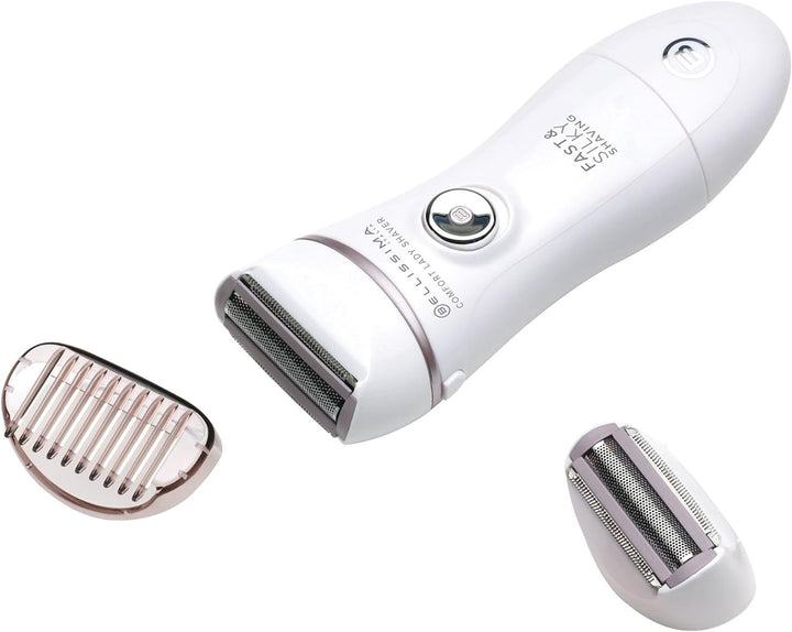 Imetec Bellissima Comfort Lady Shaver, Elektrorasierer für Damen, Wet&Dry, abgerundete schwenkbare K