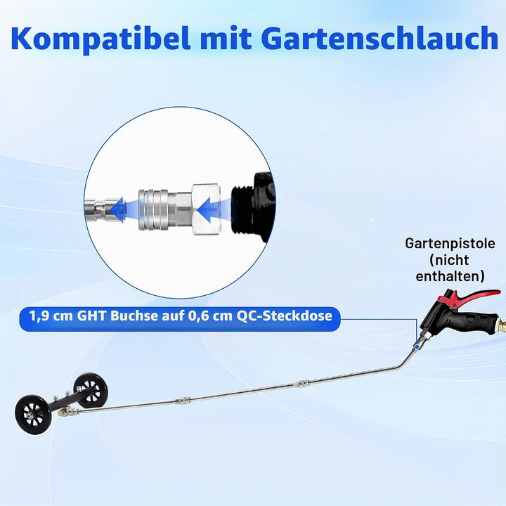 Tool Daily Unterwagen Hochdruckreiniger Aufsatz 16 Zoll, Doppelfunktion Unterbaureiniger für Hochdru