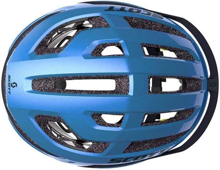 Scott Arx Plus MIPS Rennrad Fahrrad Helm Metal blau 2024: Grösse: S (51-55cm)