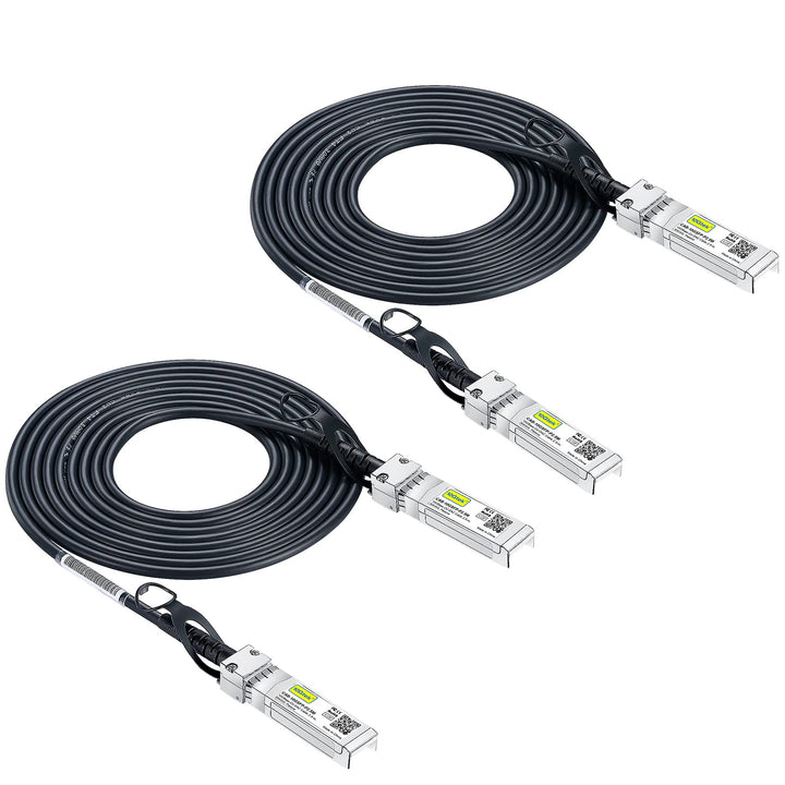 [2 Stück] 10Gtek SFP+ DAC Twinax Kabel 3-Meter(9.8ft), 10G SFP+ to SFP+ Direct Attach Copper Passive