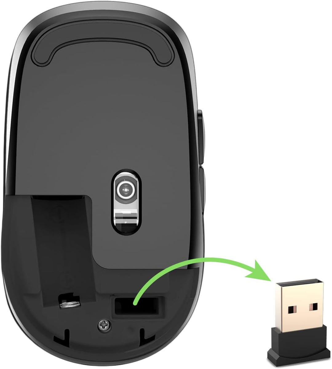 NEWWAY - RF02 Wireless 2,4 GHz Tastatur Maus Pack mit Matte - 105 Tasten 13 Multimedia-Tastenkombina