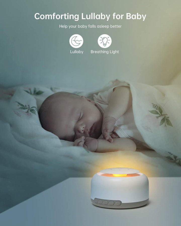 White Noise Machine Baby - YONGYAO Einschlafhilfe Baby Weisses Rauschen Sound Machine mit 30 Musik &