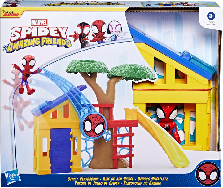 HASBRO Marvel Spidey und Seine Super-Freunde Spideys Spielplatz Spielset mit Spidey Action-Figur, Sp