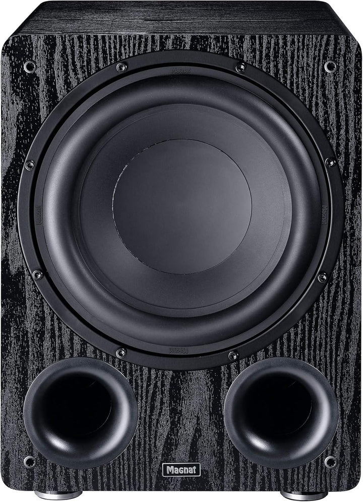 Magnat Alpha RS 12, Aktivsubwoofer mit 300 mm grosser Membran und bis zu 240 Watt Leistung Schwarz,