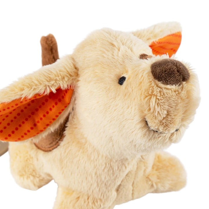 Mini Spieluhr Hund Einschlafhilfe Baby Spielzeug Melodie Kuscheltier braun/beige, braun/beige