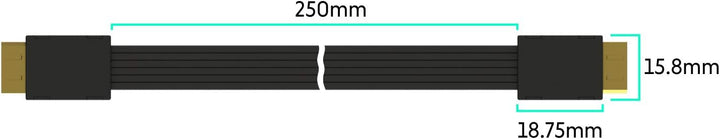 LINKUP - OCuLink PCIe SFF-8611 4i to OCuLink SFF-8611 SSD Data Active Cable w/PVC Cable Jacket 25cm