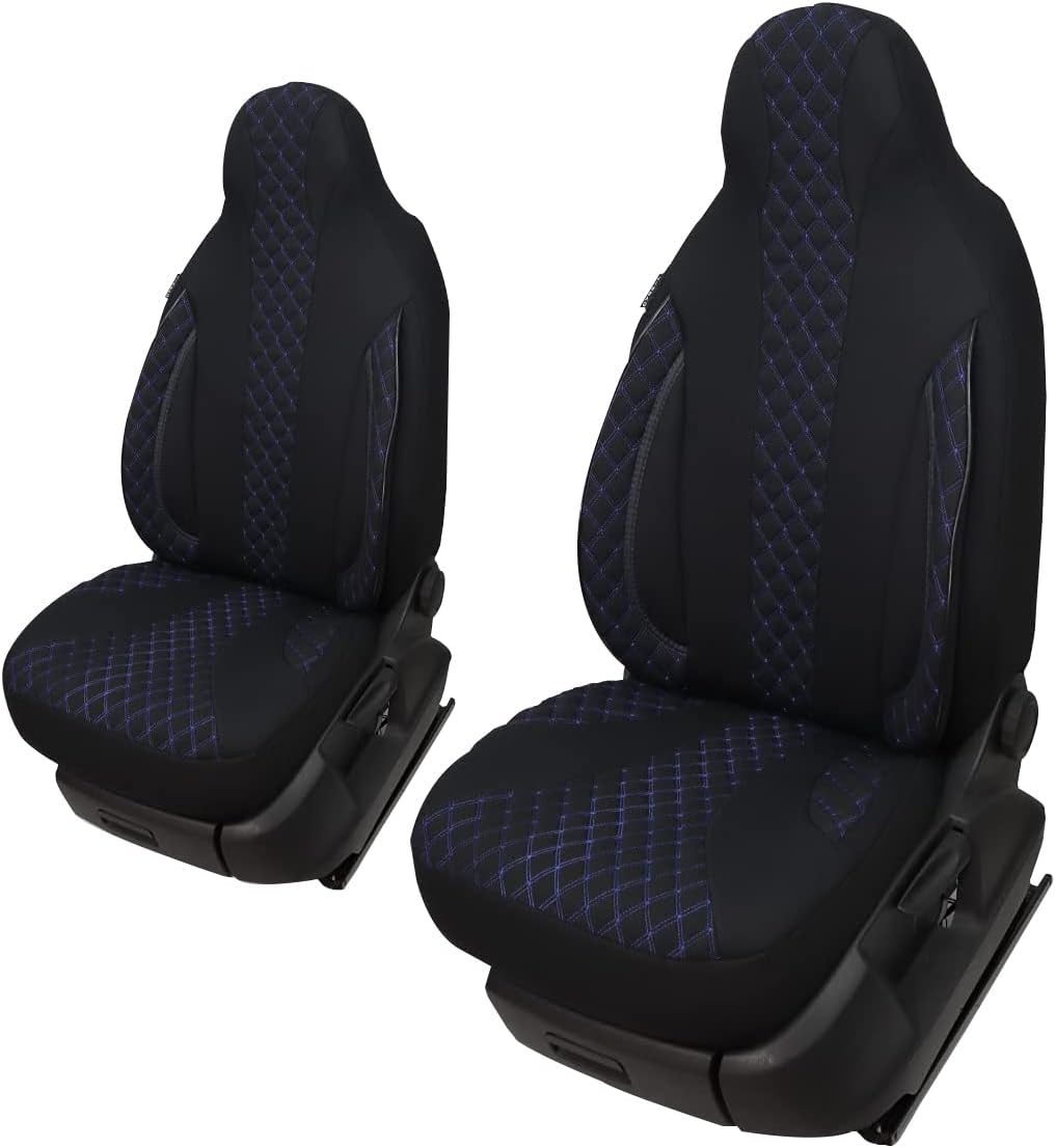 Mass Sitzbezüge Schonbezüge Pilotsitze Fahrer & Beifahrer Set kompatibel mit Wohnmobil FIAT Ducato,