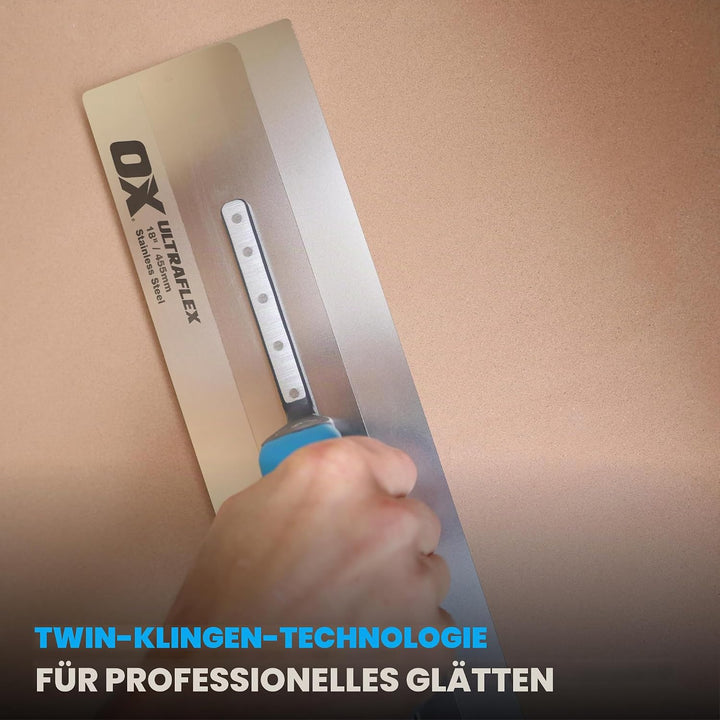 OX Pro UltraFlex Finishing Trowel 16in / 405 x 110 mm, 16in / 405 x 110 mm