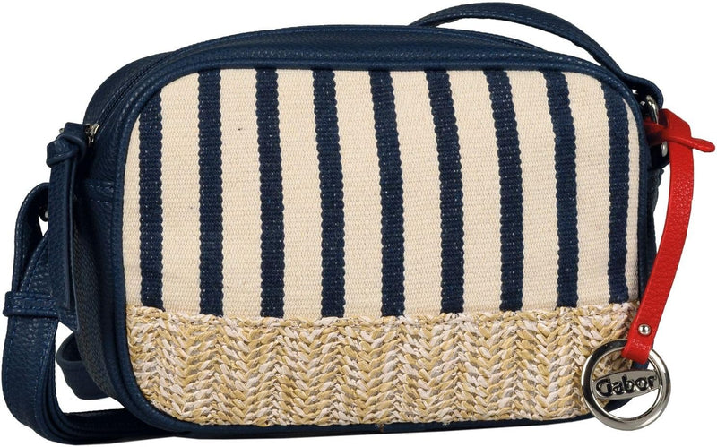 Gabor Damen Julie Cross Bag, Stripes Blue