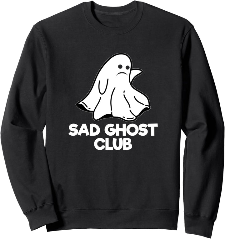 Sad Ghost Club Depressed Gothic Halloween Gothic Lifestyle Sweatshirt