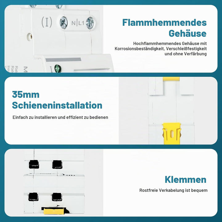DEWIN Transferschalter, automatischer Transferschalter G2R 63A DIN-Schiene ATS Dual Power Automatisc