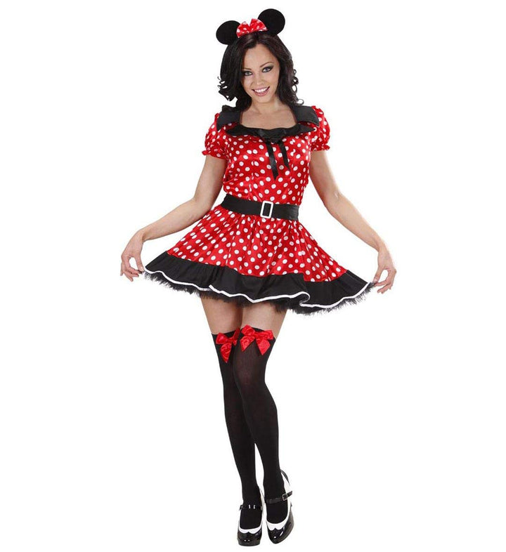 "MOUSE GIRL" (dress with sewn-in petticoat, ears) - (M), M