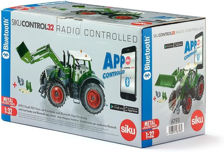 siku 6793, Fendt 933 Vario Traktor mit Frontlader, Grün, Metall/Kunststoff, 1:32, Ferngesteuert, Ste