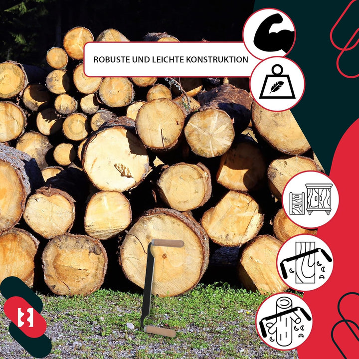 KOTARBAU® Zugmesser für Holz geschmiedet 280 mm Baumschäler Ziehmesser für Holz Rindenschäler Wagner