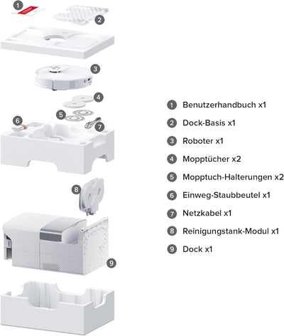 roborock Qrevo Master Saugroboter mit Wischfunktion&Hebarem Wischmopp, FlexiArm Design™, HyperForce®