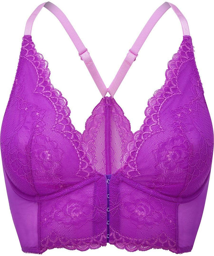 Gossard Damen Superboost Lace Deep V Bralet BH 80C Orchidee, 80C Orchidee