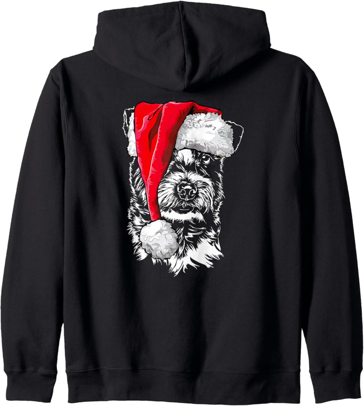 Jack Russell Terrier Weihnachtsmann Weihnachten Hunde Kapuzenjacke