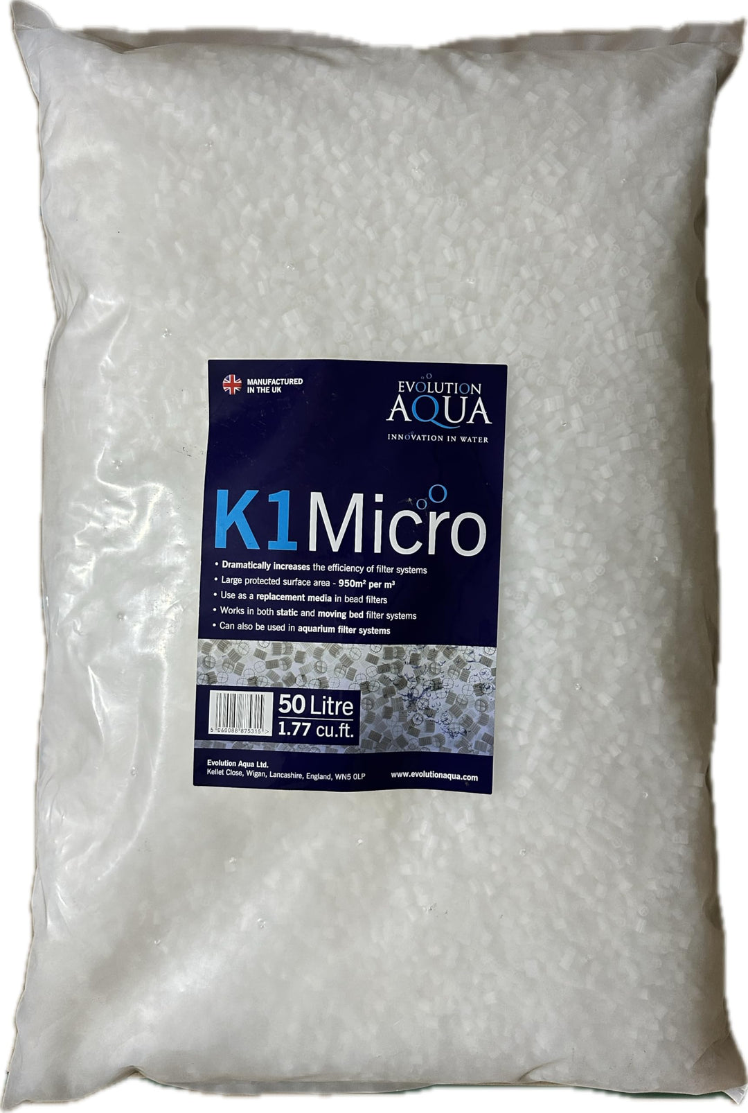K1 Micro Filtermedien 50 Liter, 50 Liter