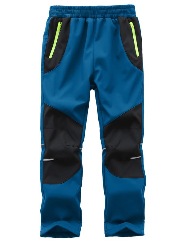 Kinder Softshellhose Schneehose Thermohose Hosen Jungen Mädchen Winterhose Outdoorhose Wanderhose 13