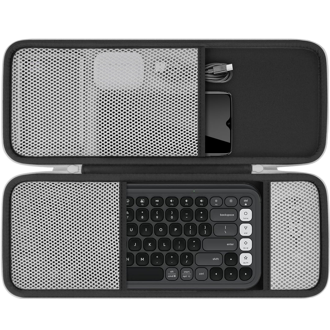 co2CREA Hart Tasche für Logitech POP ICON Keys Combo Kabelloses Bluetooth Tastatur-Maus-Set Case Etu
