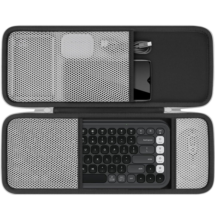 co2CREA Hart Tasche für Logitech POP ICON Keys Combo Kabelloses Bluetooth Tastatur-Maus-Set Case Etu