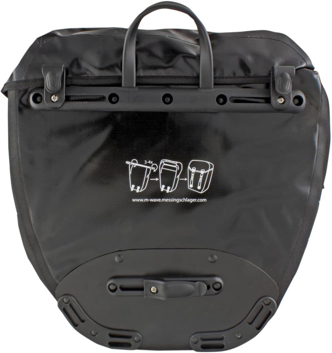 M-Wave Gepäckträgertasche Montreal, black, 2 x 20 l