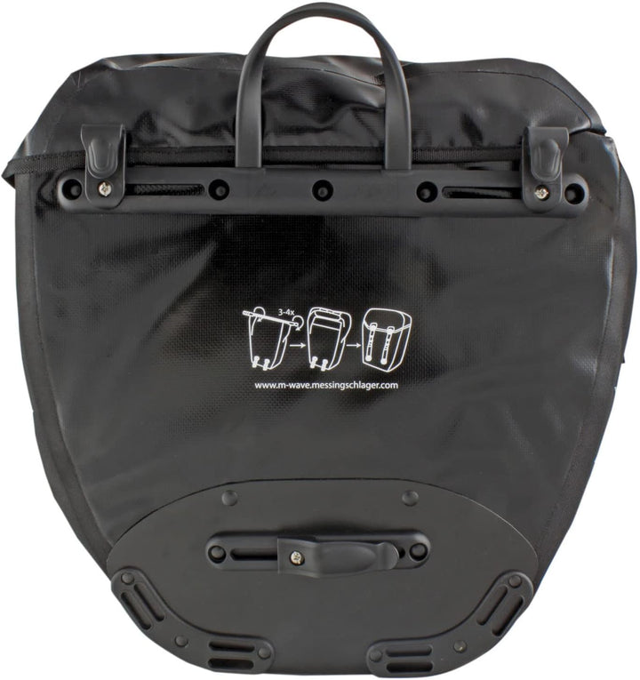 M-Wave Gepäckträgertasche Montreal, black, 2 x 20 l