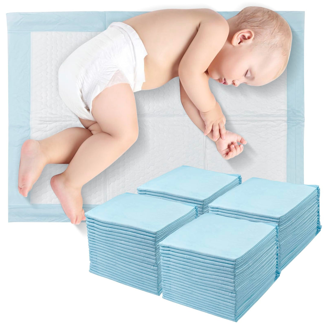100 Stück 33 × 45 cm Baby Wickelauflage, Inkontinenzunterlage Wickelunterlage Einweg, Baby Changing