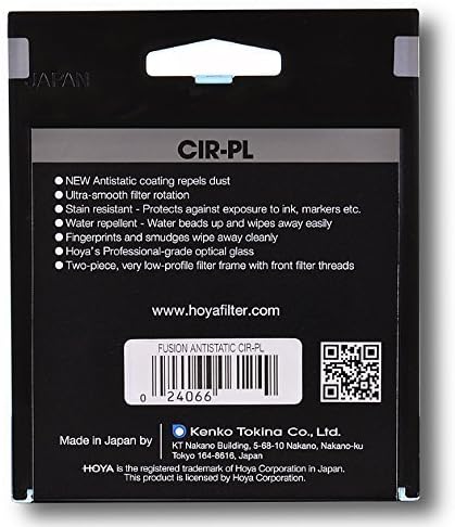 Hoya Fusion Antistatic Zirkular Polfilter (67 mm) YSCPL067 schwarz, 67 mm
