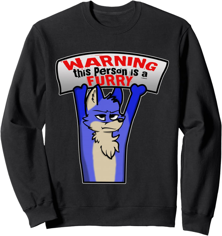 Achtung! Diese Person ist ein Furry | Geschenkidee Fursona Sweatshirt