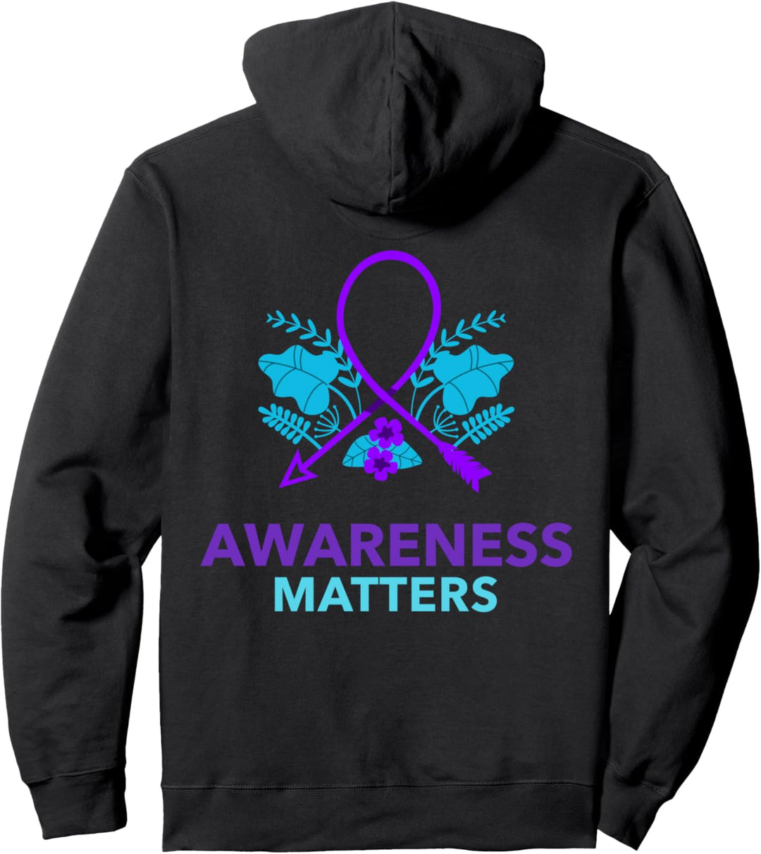 Selbstmordprävention Sensibilisierung Ribbon Pullover Hoodie