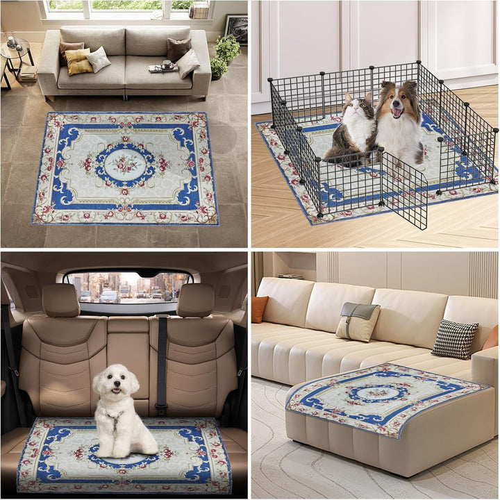 Waschbare Pinkelpads für Hunde,2 Stück,super saugfähig,wiederverwendbar,Welpenunterlagen 122x92cm,sc