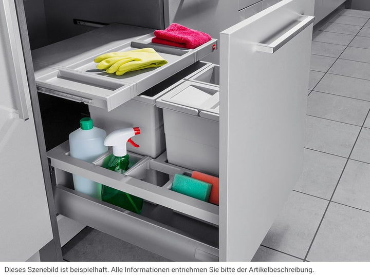 Hailo Separato K Küchen-Abfalleimer, Plastik, Grau, One Size