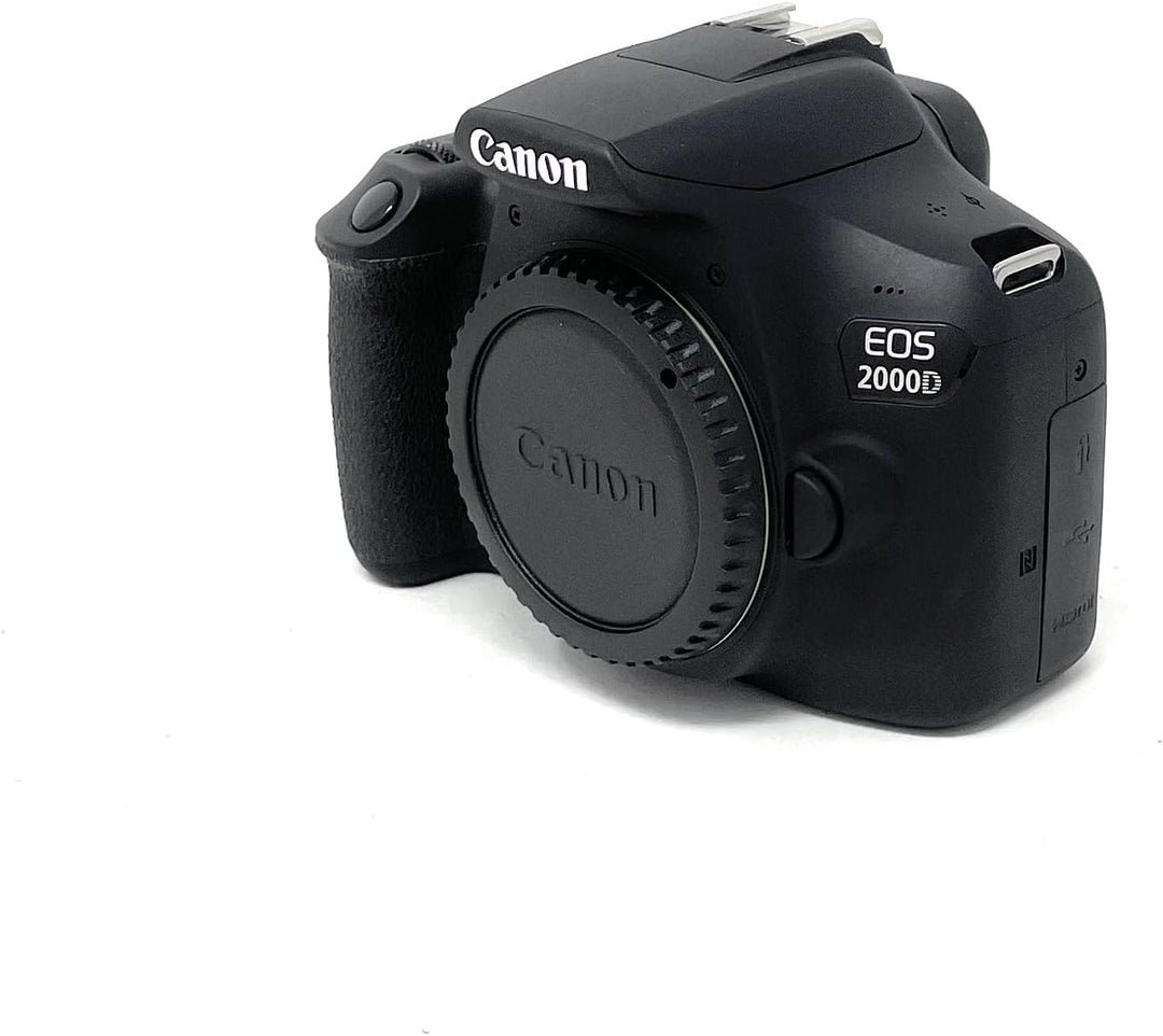 Canon EOS 2000D APS-C DSLR-Kameragehäuse | 24,1 Megapixel, fest integrierter 3-Zoll-LCD-Monitor, Rei