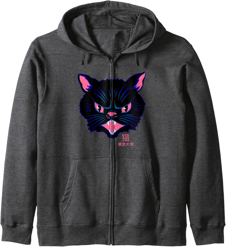 Pussy Deluxe Angry Cat Kapuzenjacke