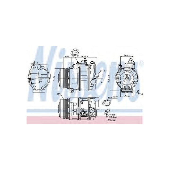 NISSENS 89039 Kompressor, Klimaanlage