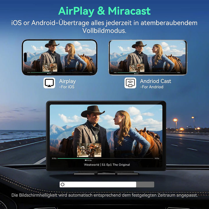 Carplay Display FüR Car Play und Android Auto,11.3 Zoll Touchscreen Android Auto Display Bildschirm