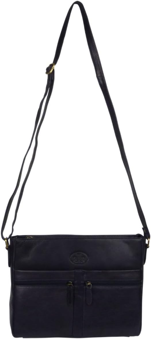 Rowallan of Scotland Damen-Umhängetasche aus Leder Marine, Marine