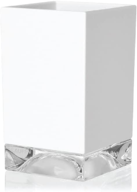 Kartell Boxy Zahnbürstenhalter, Plastik, Weiss, 7 x 7 x 12 cm Porta spazzolino Bianco, Porta spazzol