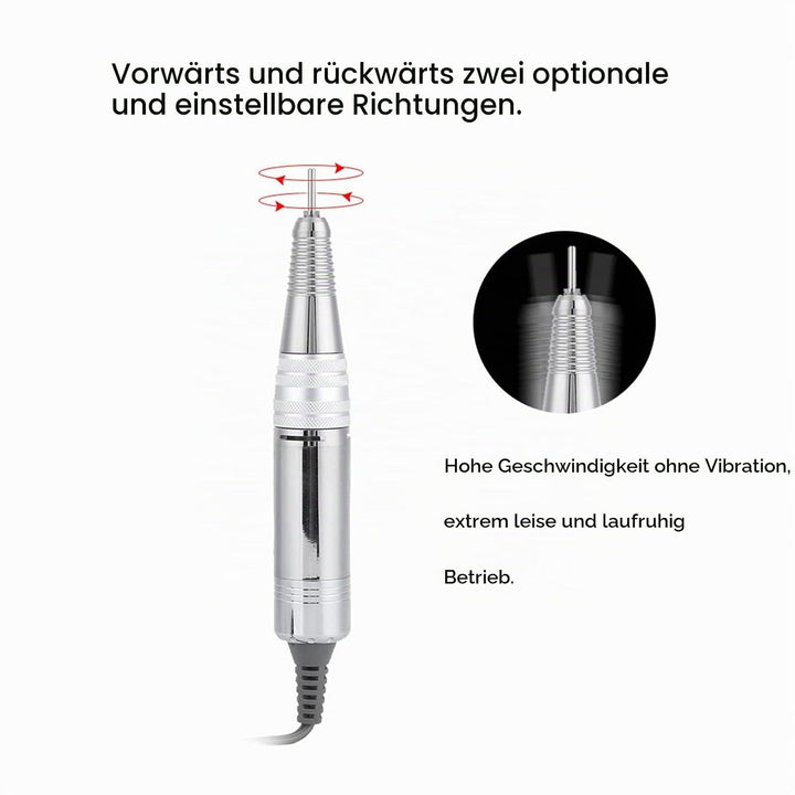 Ejoyous Nagelfeile Elektrisch Nagelfräser, 35000 U/Min Handstück Ersatzgriff Maniküre Pediküre Nagel